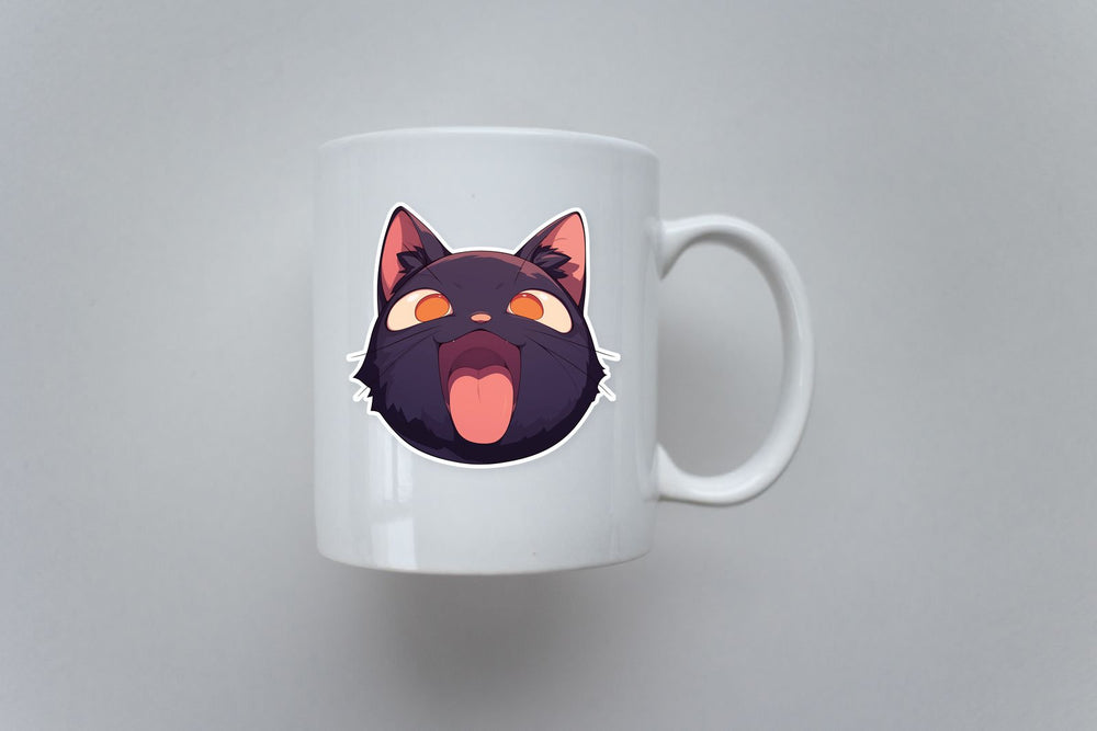 Black Cat Funny Ignorant Hype Sticker