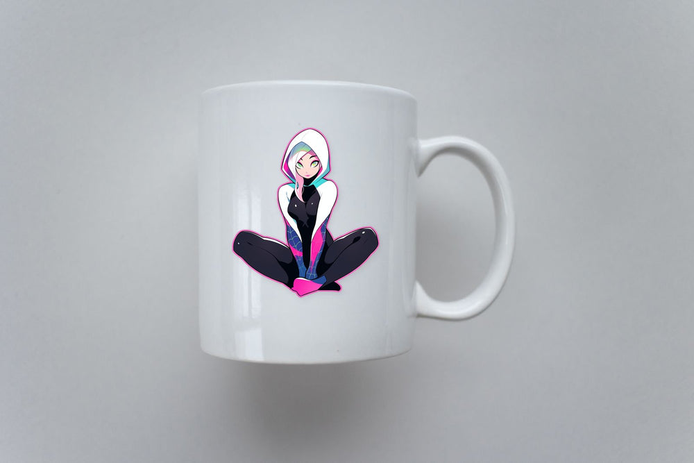 Spider-Gwen Pink Stroke Sticker