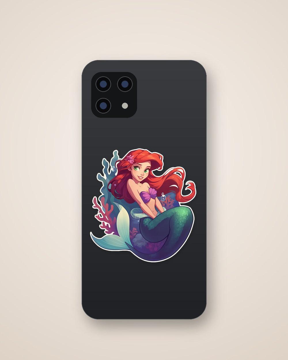 Little Mermaid Ariel Underwater Charm Sticker