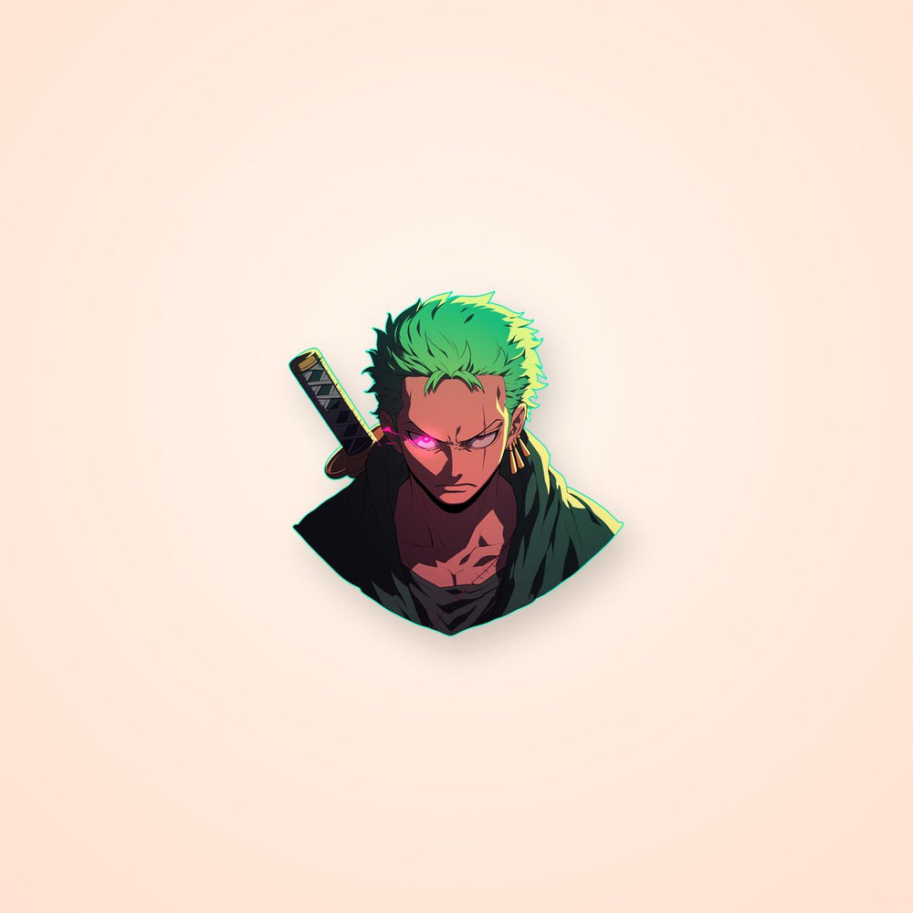 One Piece Zoro Glowing Eye Sticker