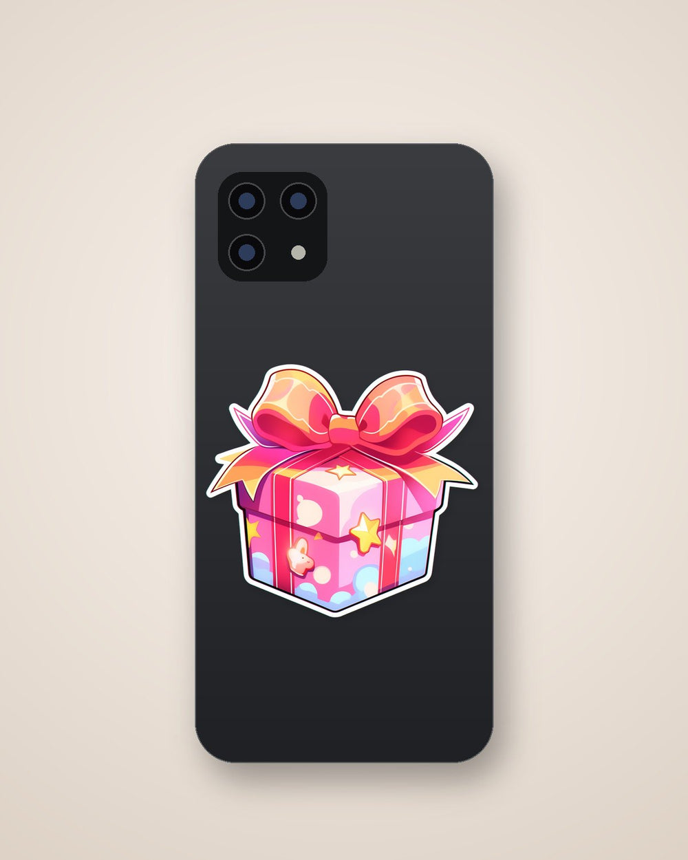 Aesthetic Pink Wrapped Gift Sticker