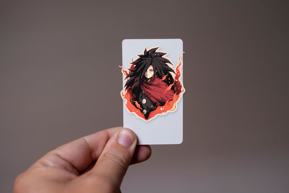 Madara with a Fan of Fire Sticker