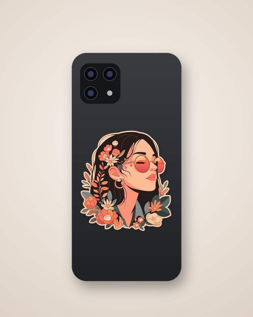 Vsco Girl Floral Sticker