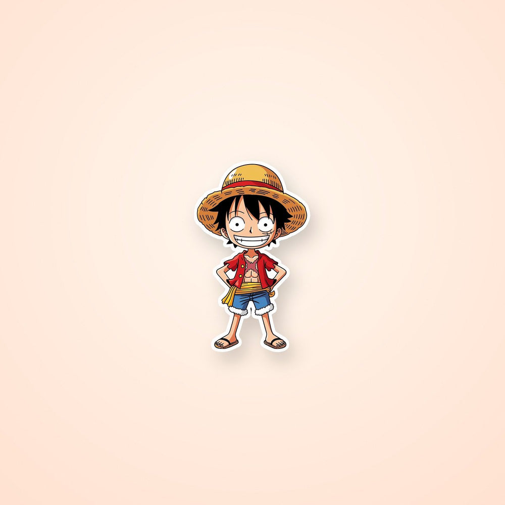 Monkey D Luffy One Piece Chibi Sticker