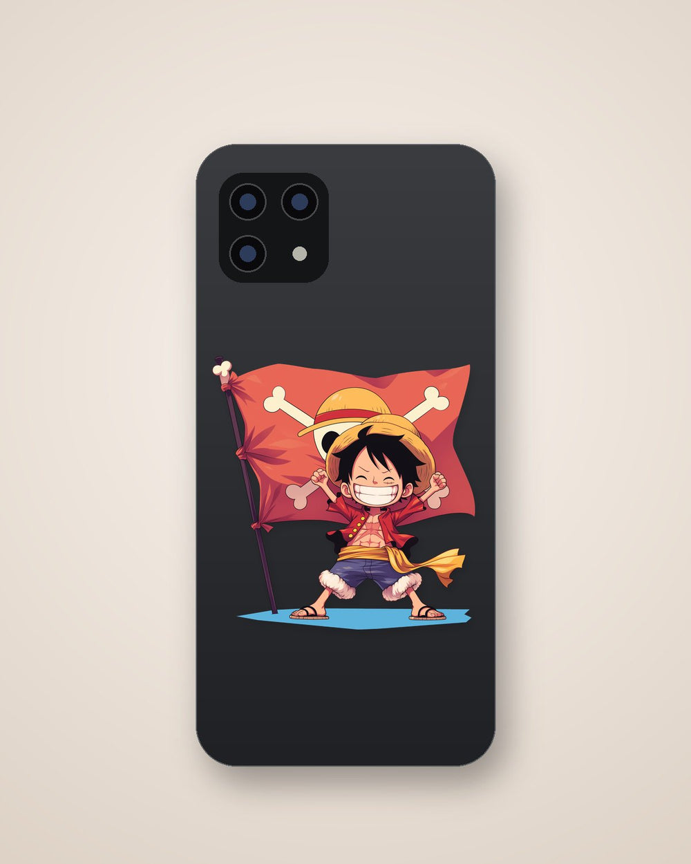 One Piece Chibi Luffy Pirate Flag Sticker