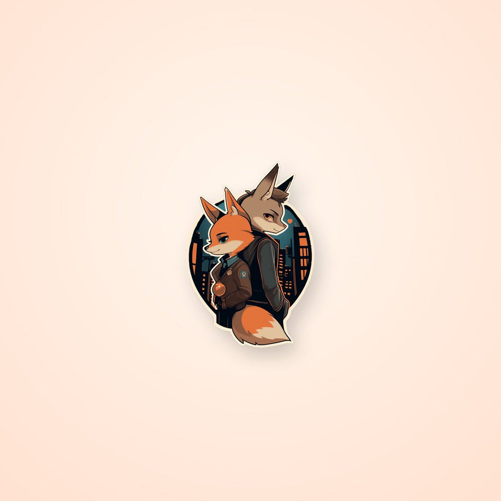 Fox & Wolf Detectives Sticker