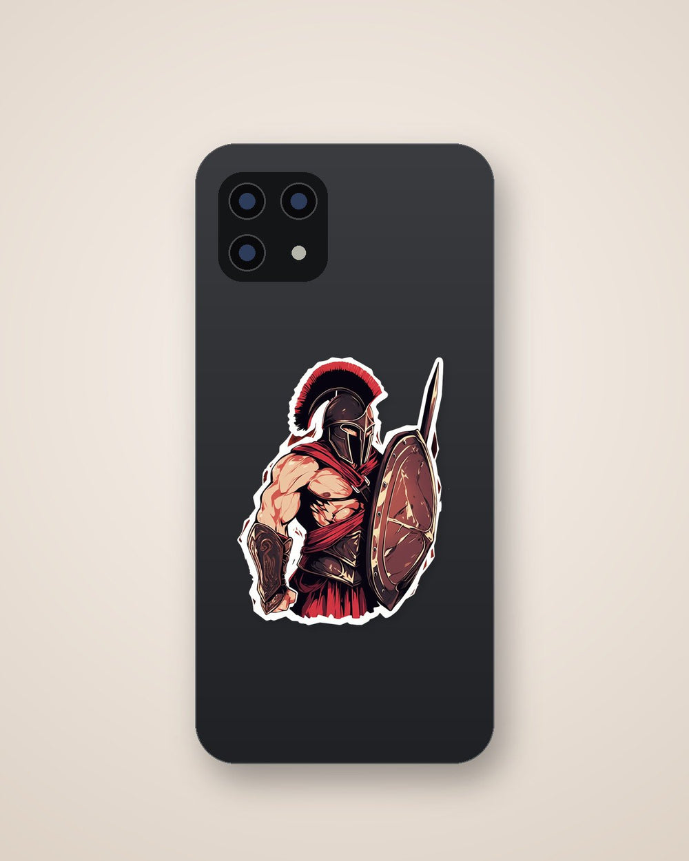Aesthetic Spartan Warrior Sticker