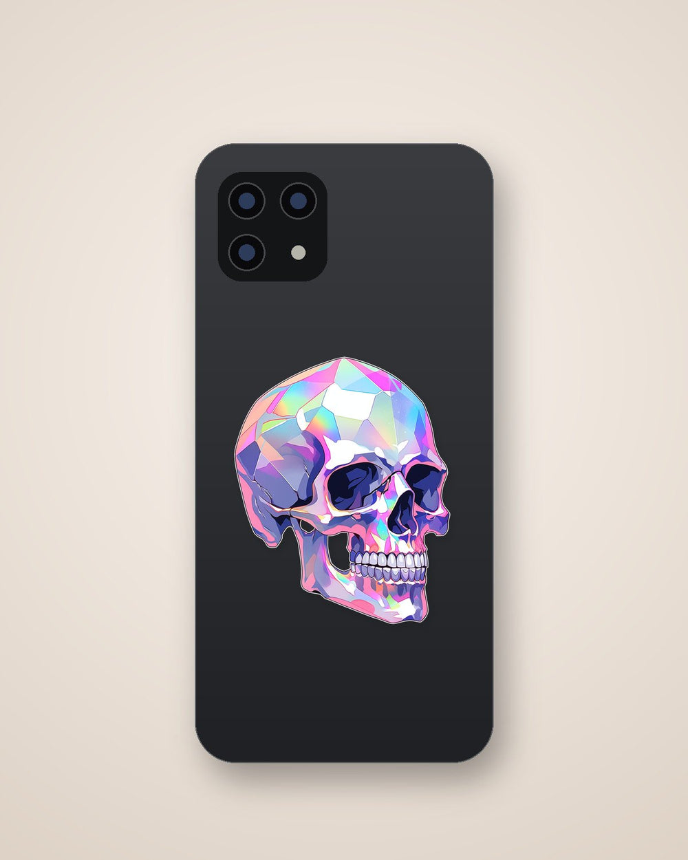 Colorful Crystal Skull Sticker