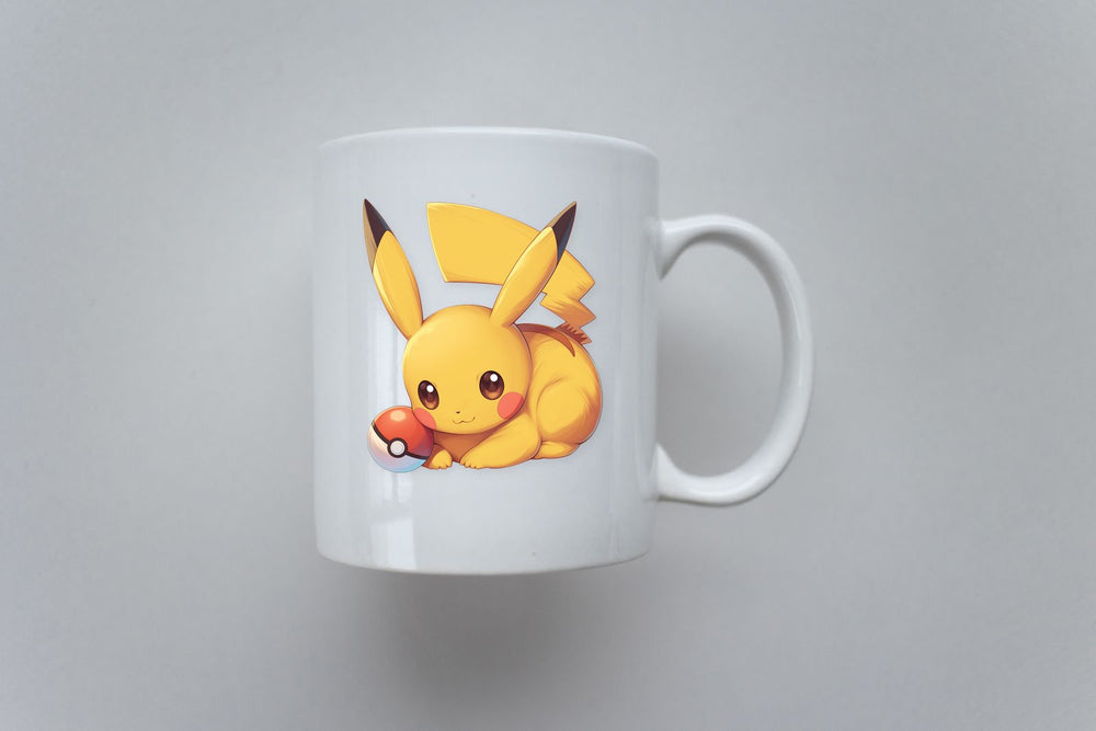Pikachu Lying with Pokeball Sticker