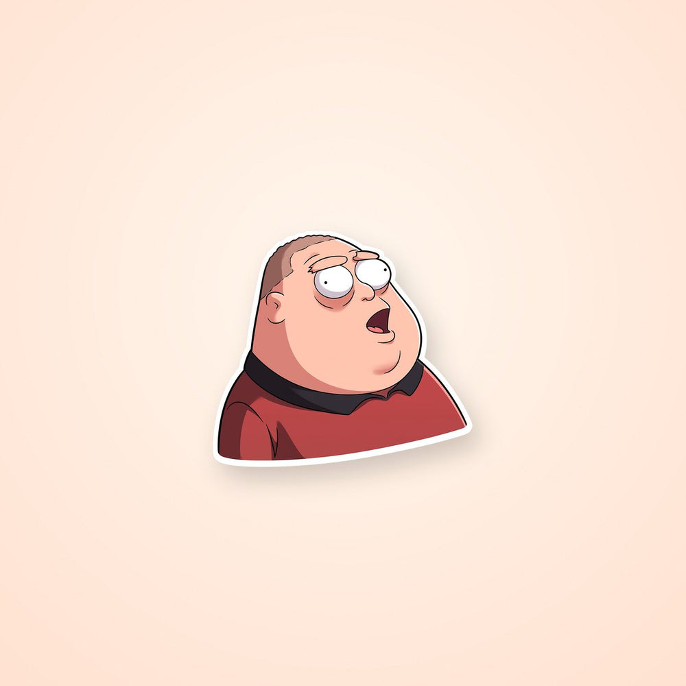 Family Guy-Style Dorky Guy Sticker