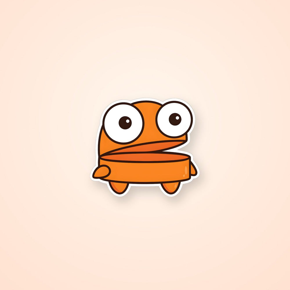 Orange R.E.P.O. Character Sticker