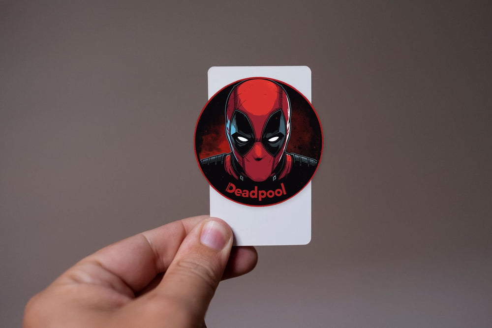 Deadpool Portrait Round Sticker