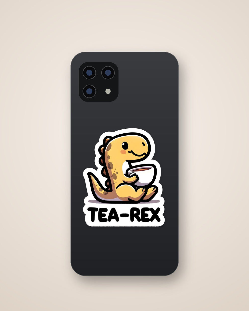 Tea Rex Dinosaur Cute Sticker