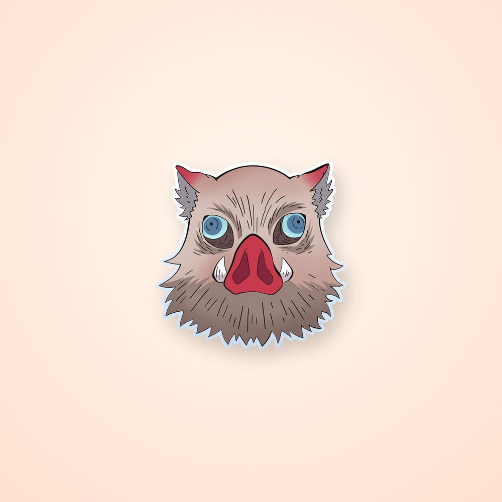 Demon Slayer Inosuke Hashibira Boar Mask Sticker
