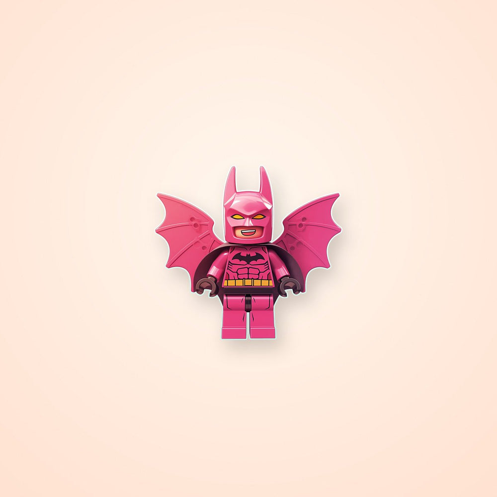 Pink Batman Lego Sticker
