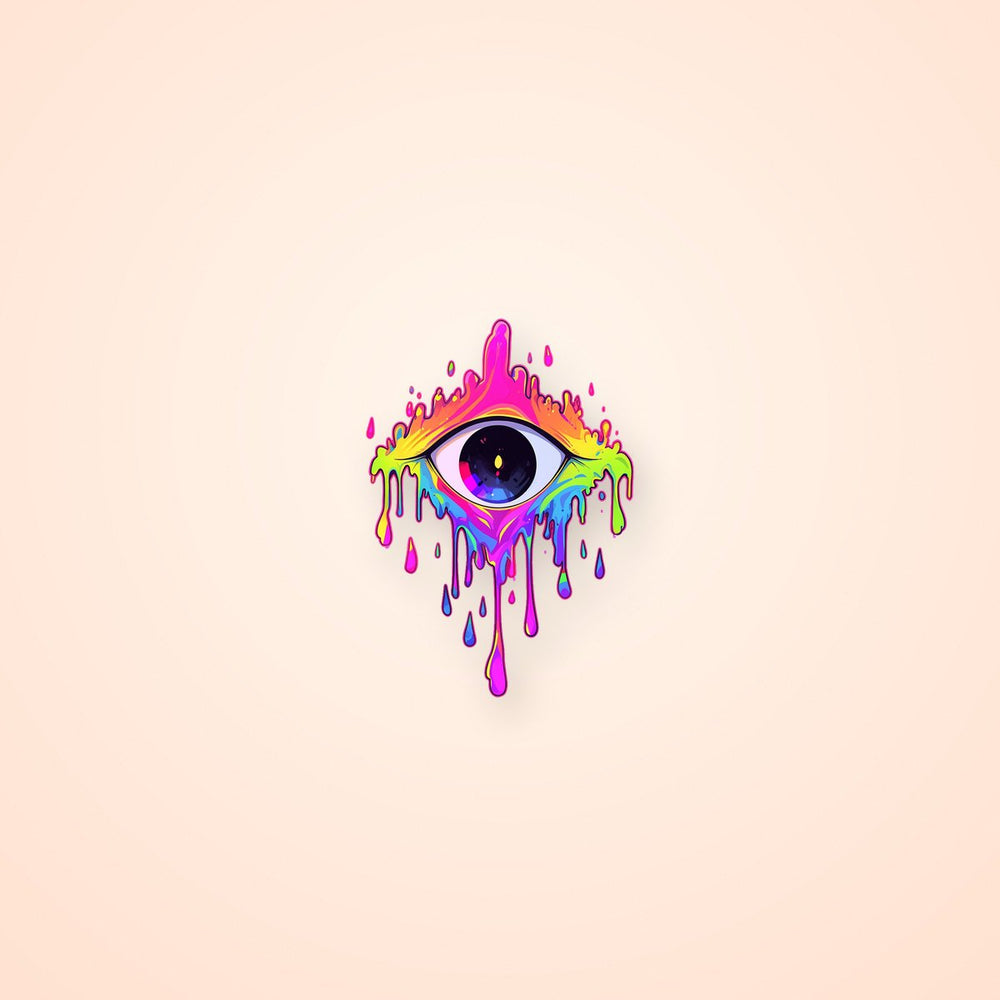 Trippy Dripping Eye Sticker