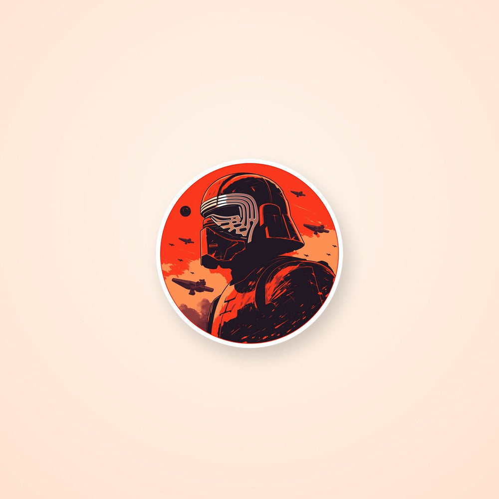 Kylo Ren Star Wars Red Sticker