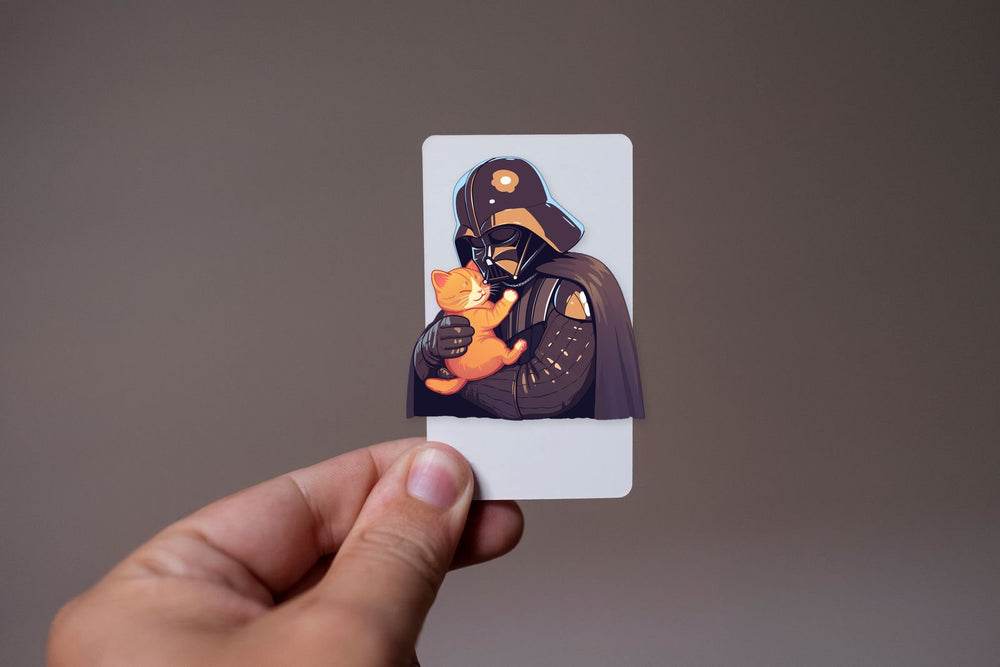 Star Wars Vader Kitten Cuddles Sticker