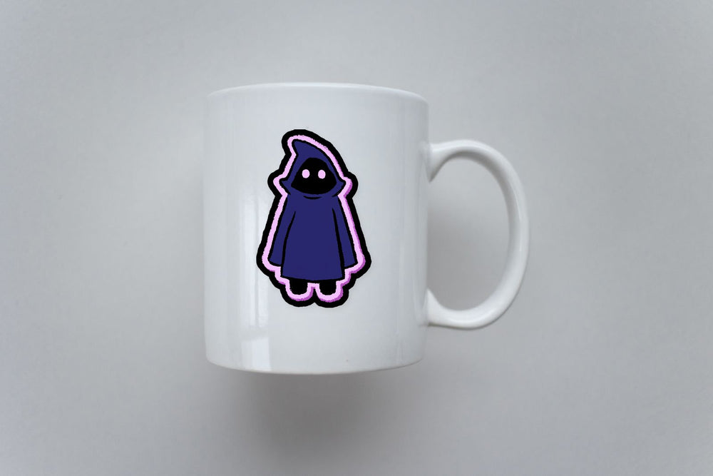 Cute Shadow Cloak Mystic Figure Sticker