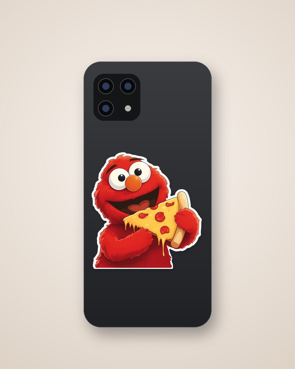 Hungry Elmo Pizza Time Sticker