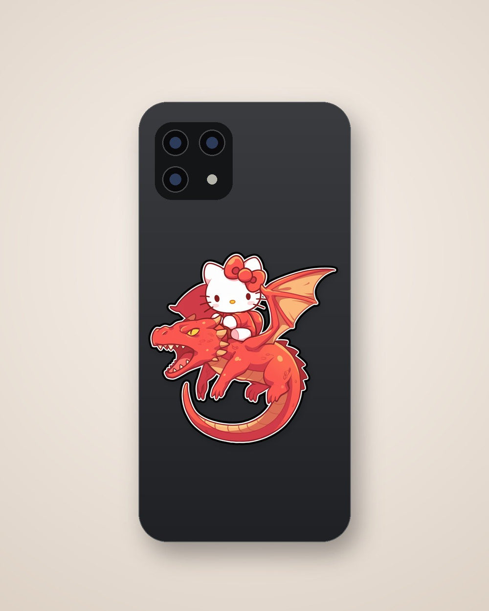 Hello Kitty Dragon Rider Sticker