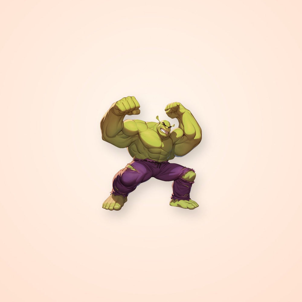 Shrek Hulk Rage Sticker