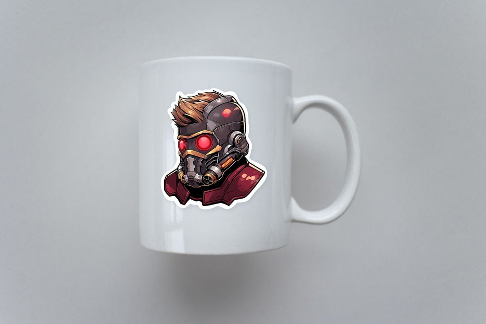 Star-Lord in Helmet Marvel Sticker