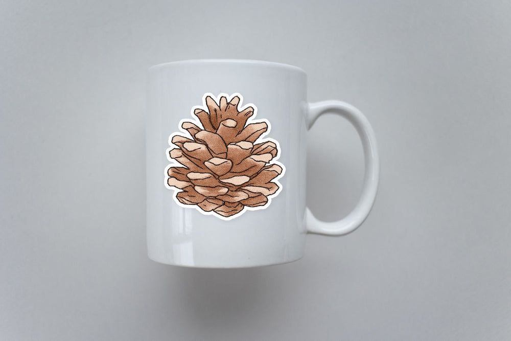 Pinecone Winter Nature Sticker
