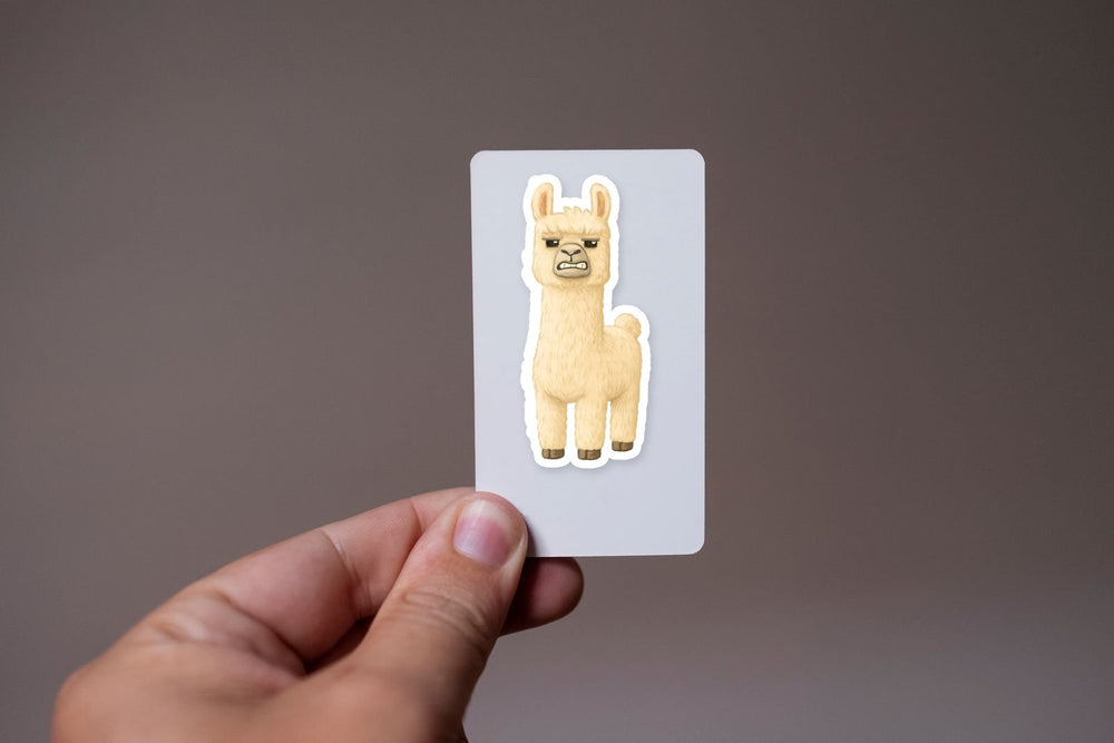 Angry Llama Minecraft Movie Sticker