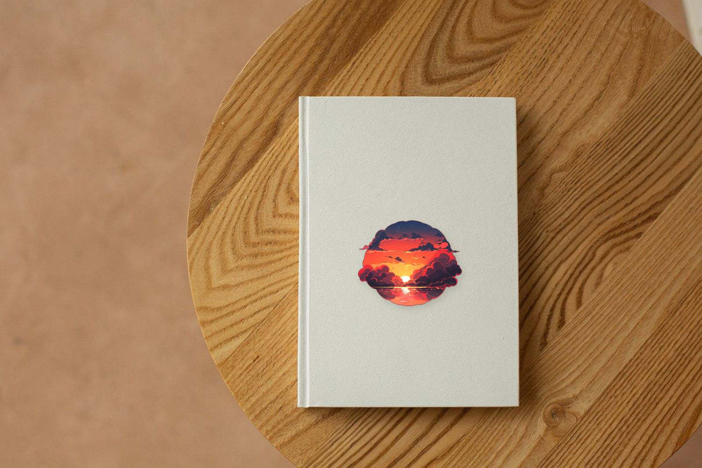 Red Sea Sunset Aesthetic Sticker