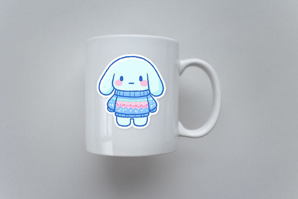 Cute Cinnamoroll Cozy Sweater Winter Kawaii Sticker