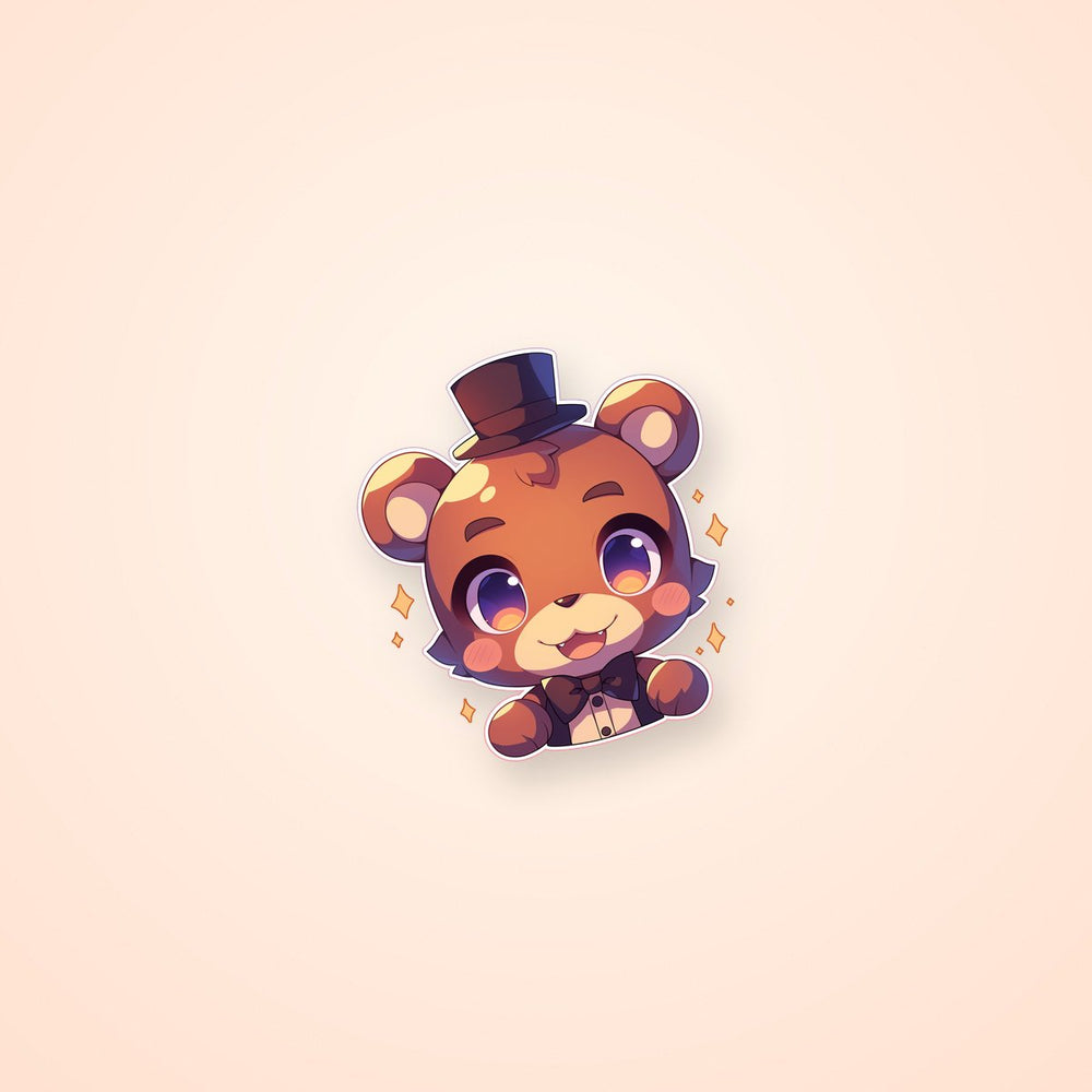 Fnaf Classic Freddy Cute Sticker
