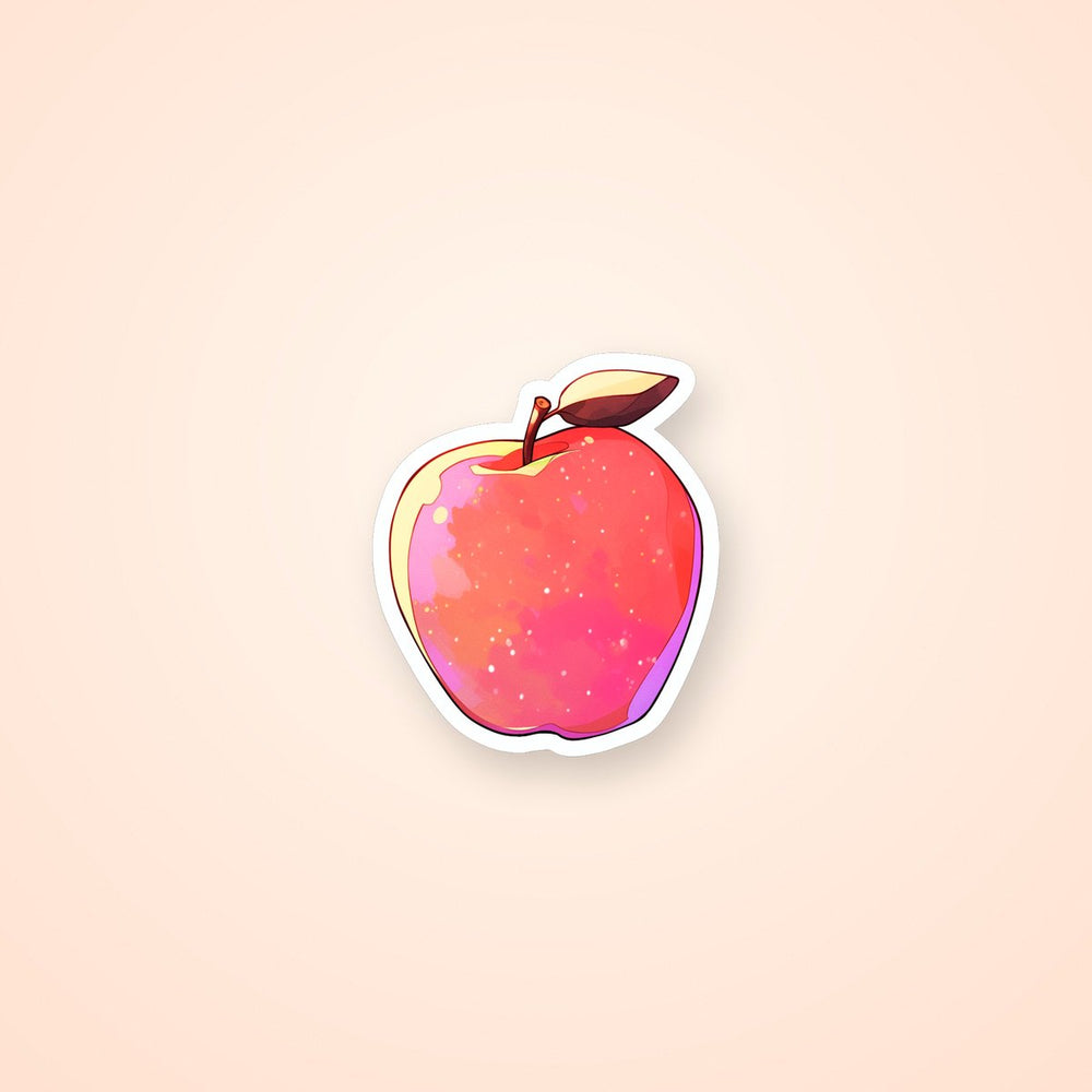 Red Apple Aesthetic Sticker