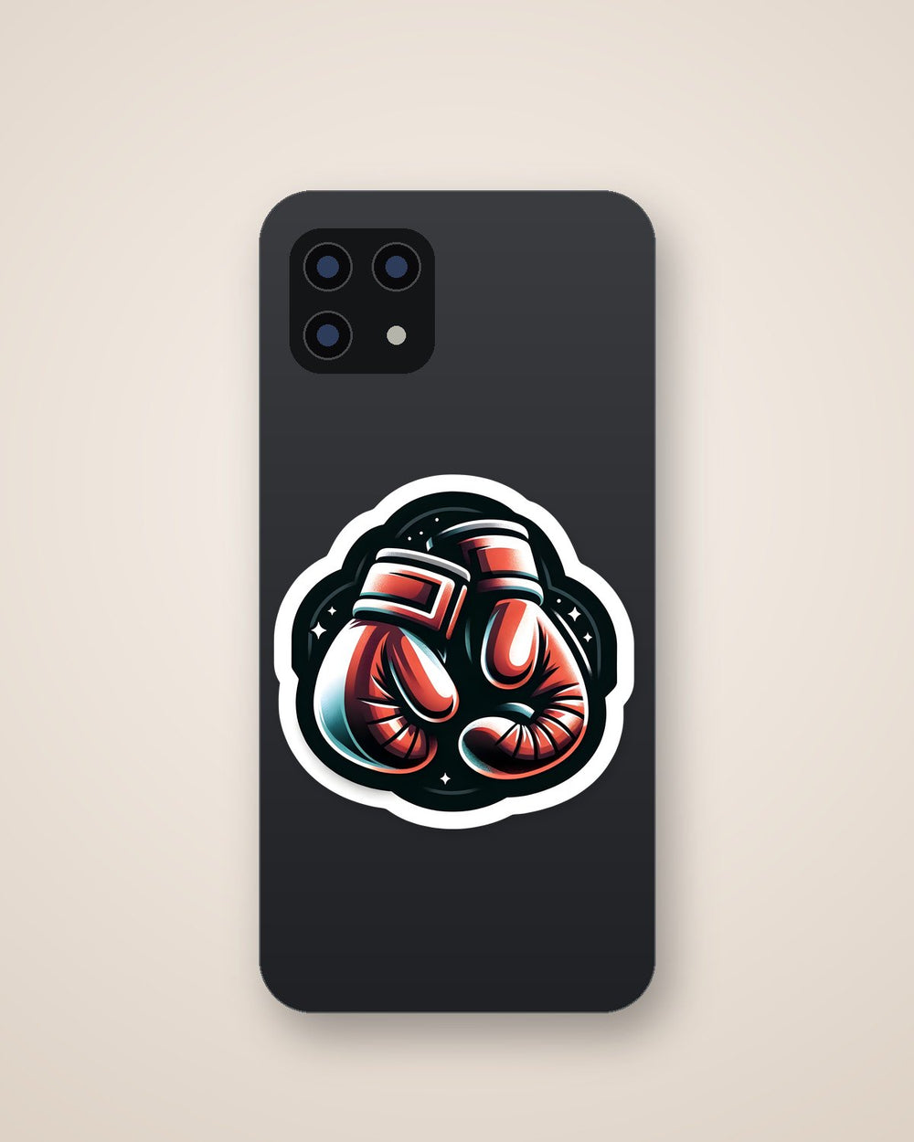 Boxing Gloves Art Sticker
