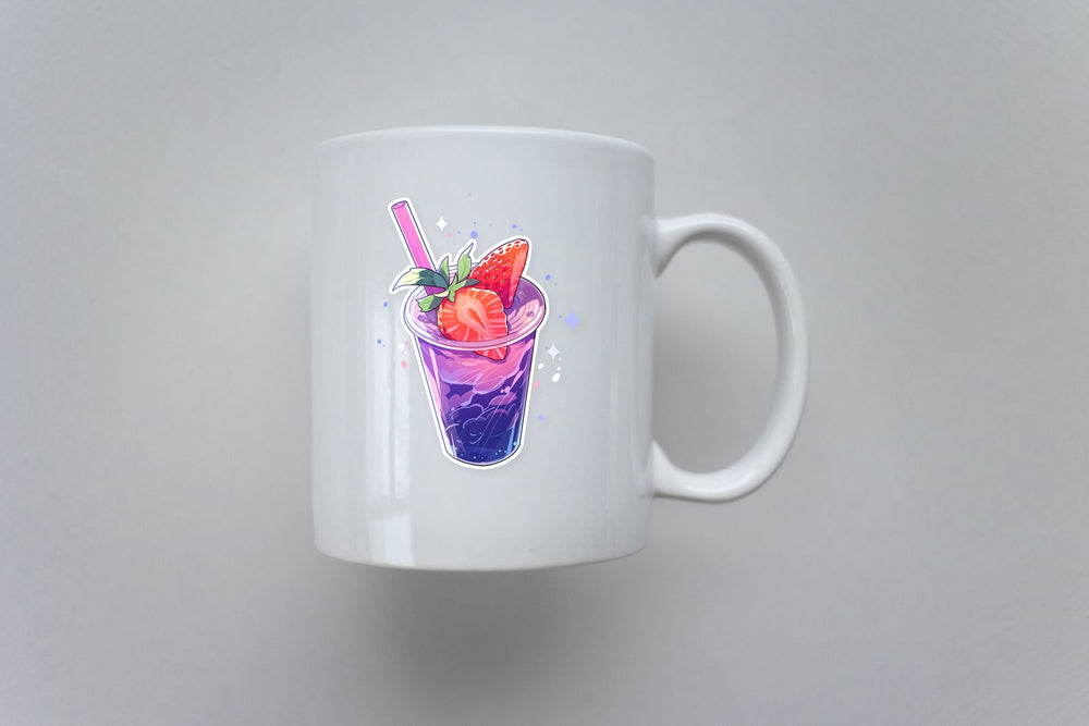 Purple Strawberry Lemonade Sticker