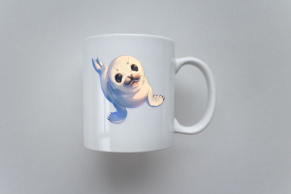 Cute Baby Seal Smiling Sticker