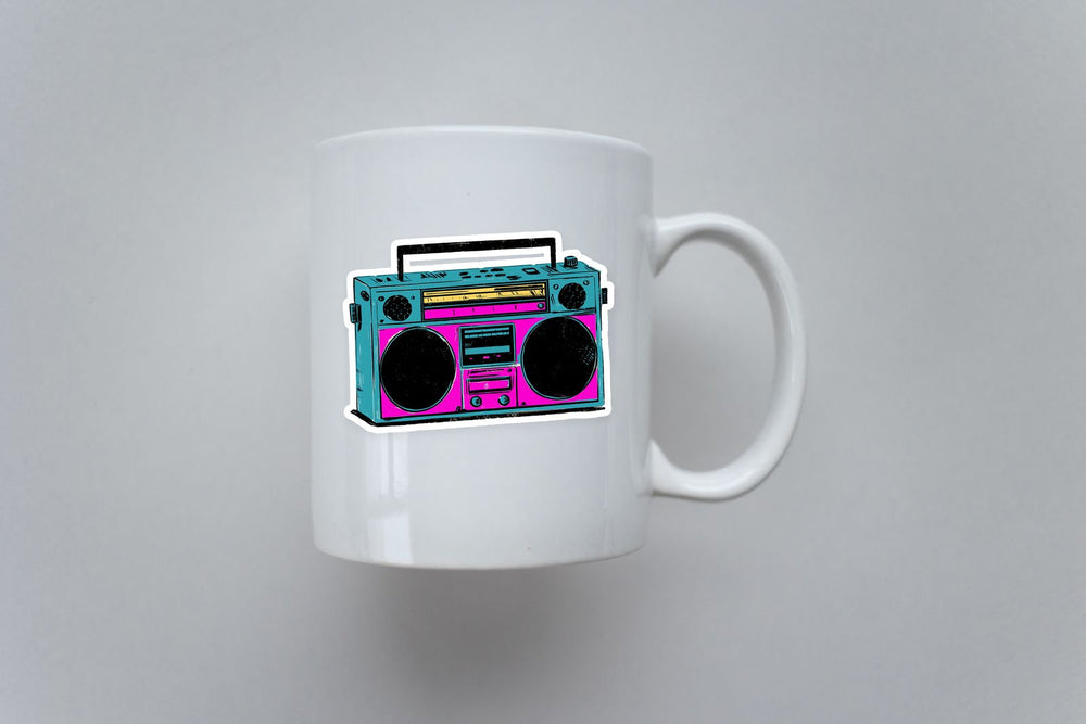 Retro Boombox 80S Sticker