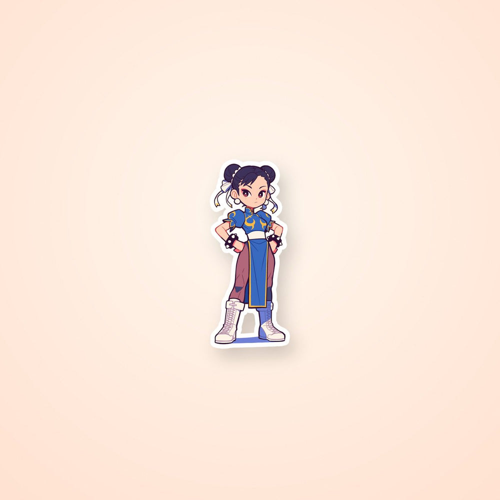 Chun Li Street Fighter Kawaii Sticker