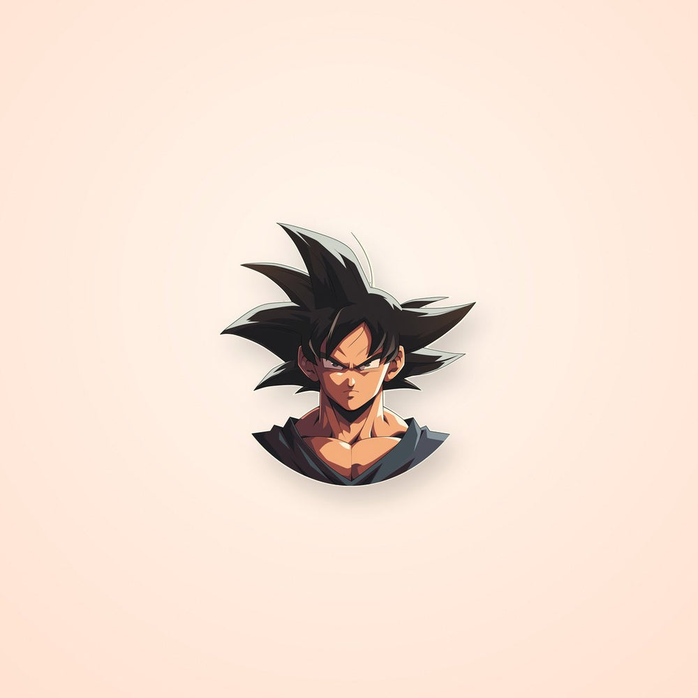 Goku Black Hair Determined Look Sticker