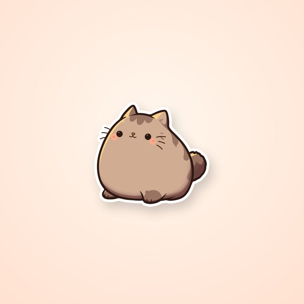 Pusheen Chubby Cat Cute Sticker