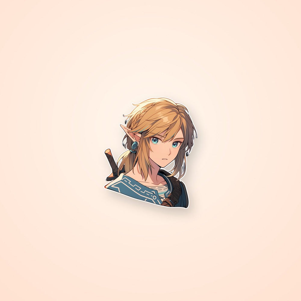 Zelda Looks Surprised Aesthetic Sticker