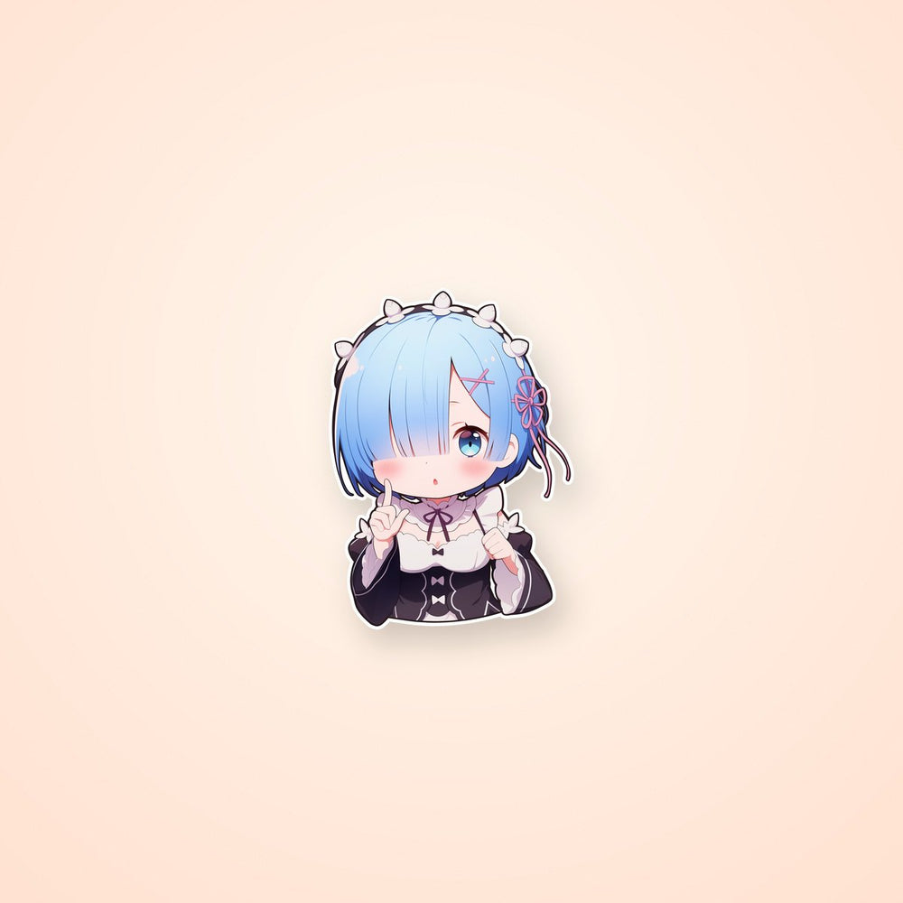 Re:Zero Cute Blue Hair Rem Sticker