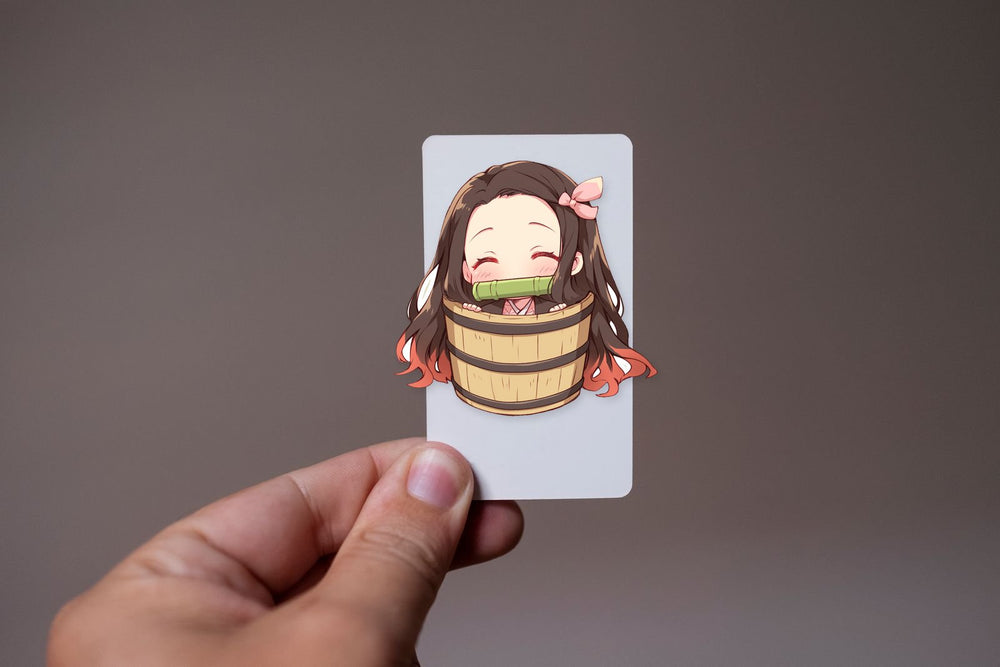 Nezuko Kamado Chibi Basket Sticker