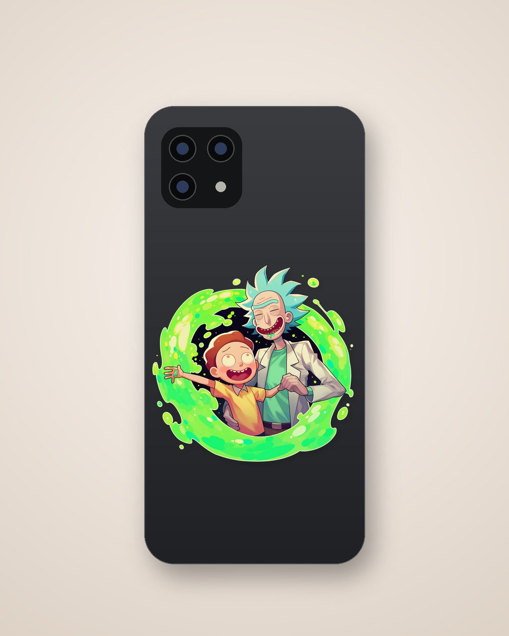 Rick and Morty Green Portal Cool Sticker