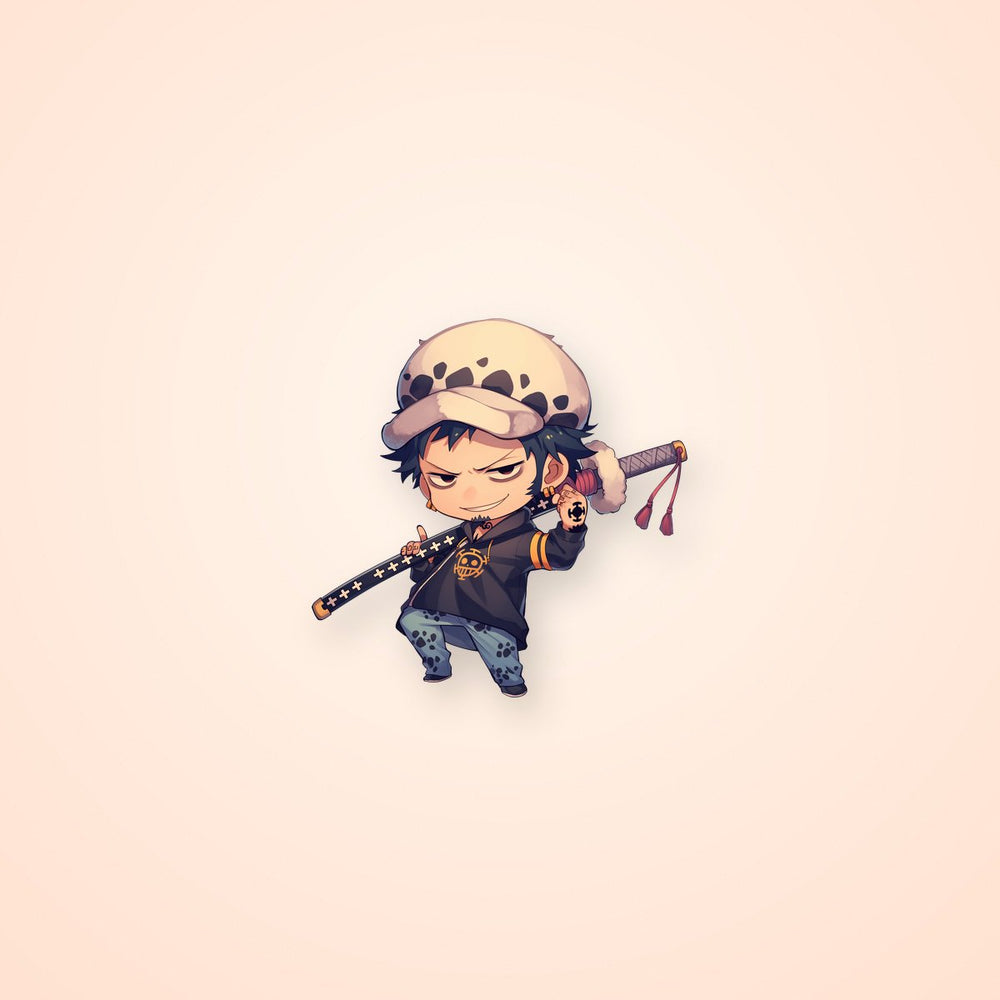 Trafalgar Law Chibi One Piece Sticker