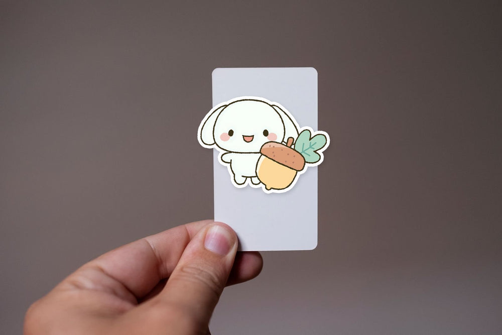 Cute Cinnamoroll Autumn Acorn Kawaii Sticker
