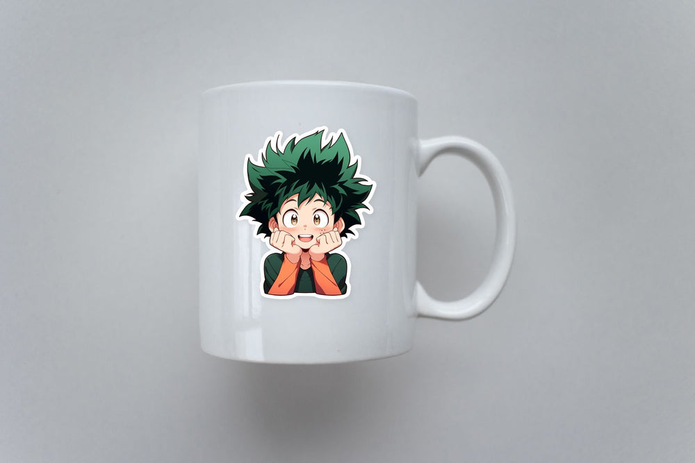 Mha Intrigued Izuku Midoriya Sticker