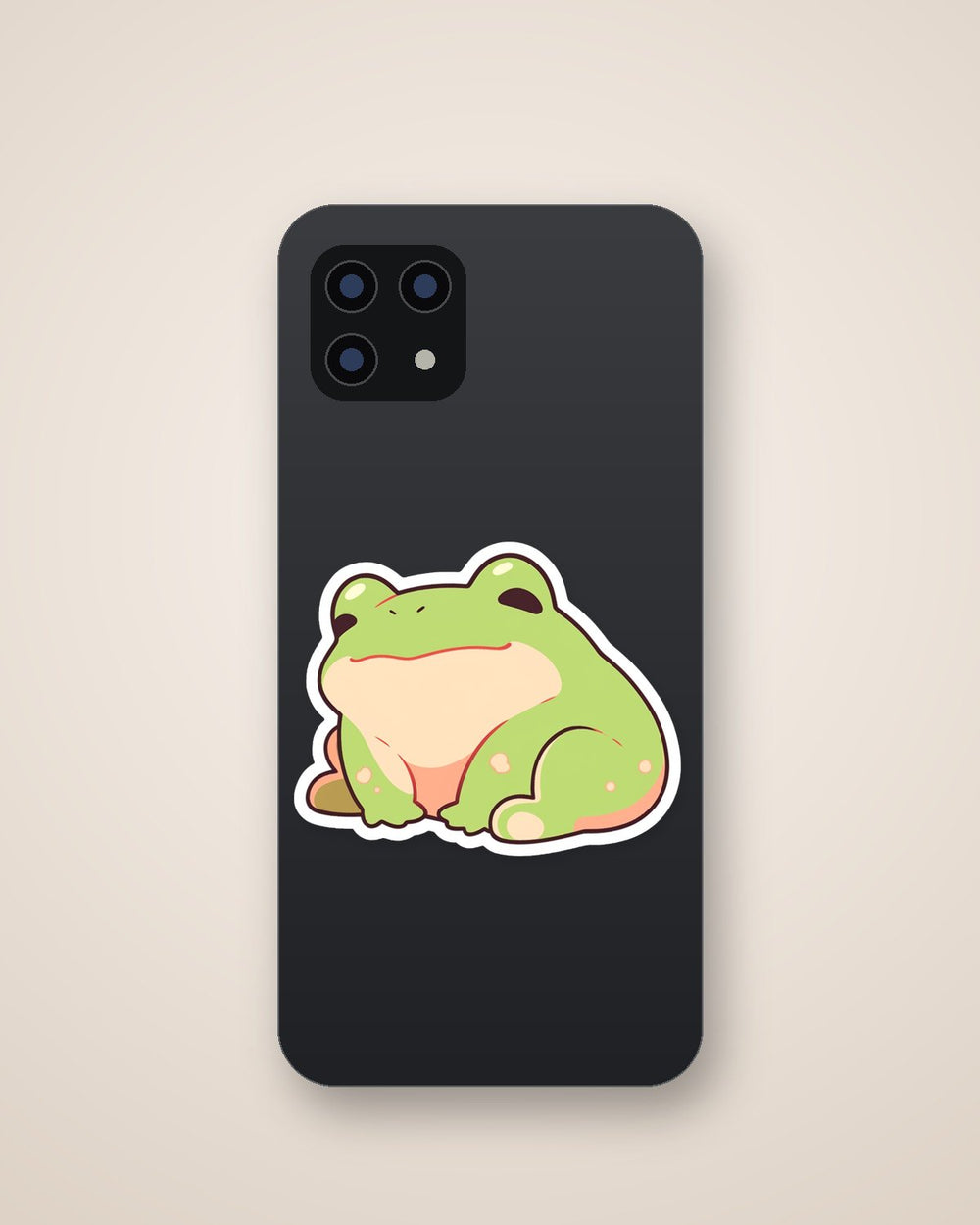 Cute Green Frog Sticker