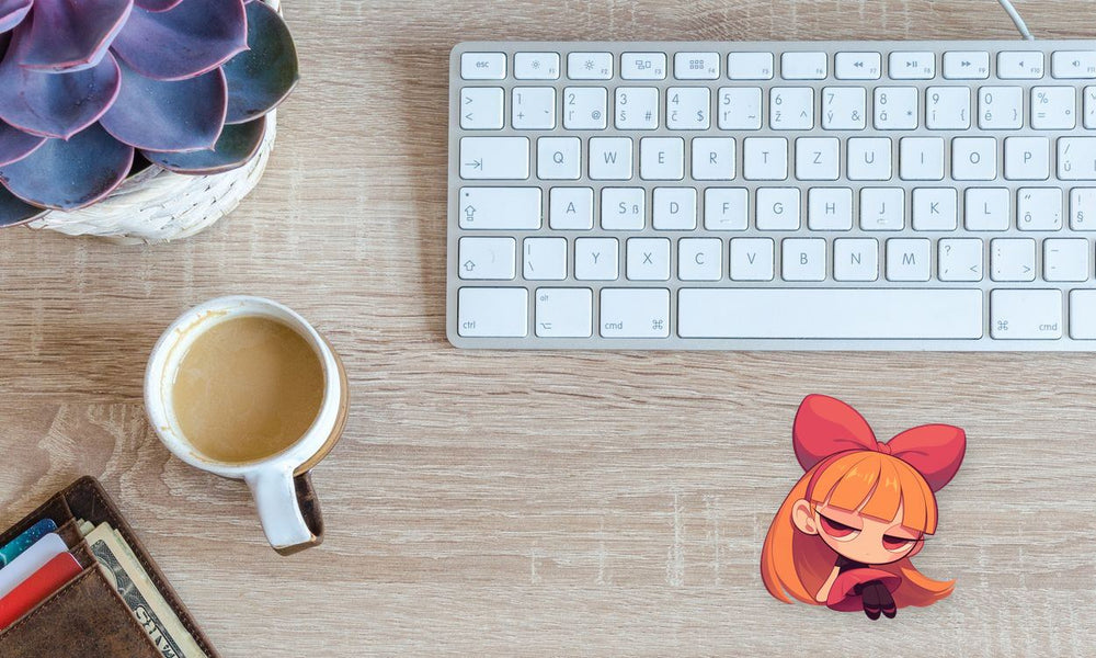 Cute Powerpuff Girls Blossom Pink Dress Sticker