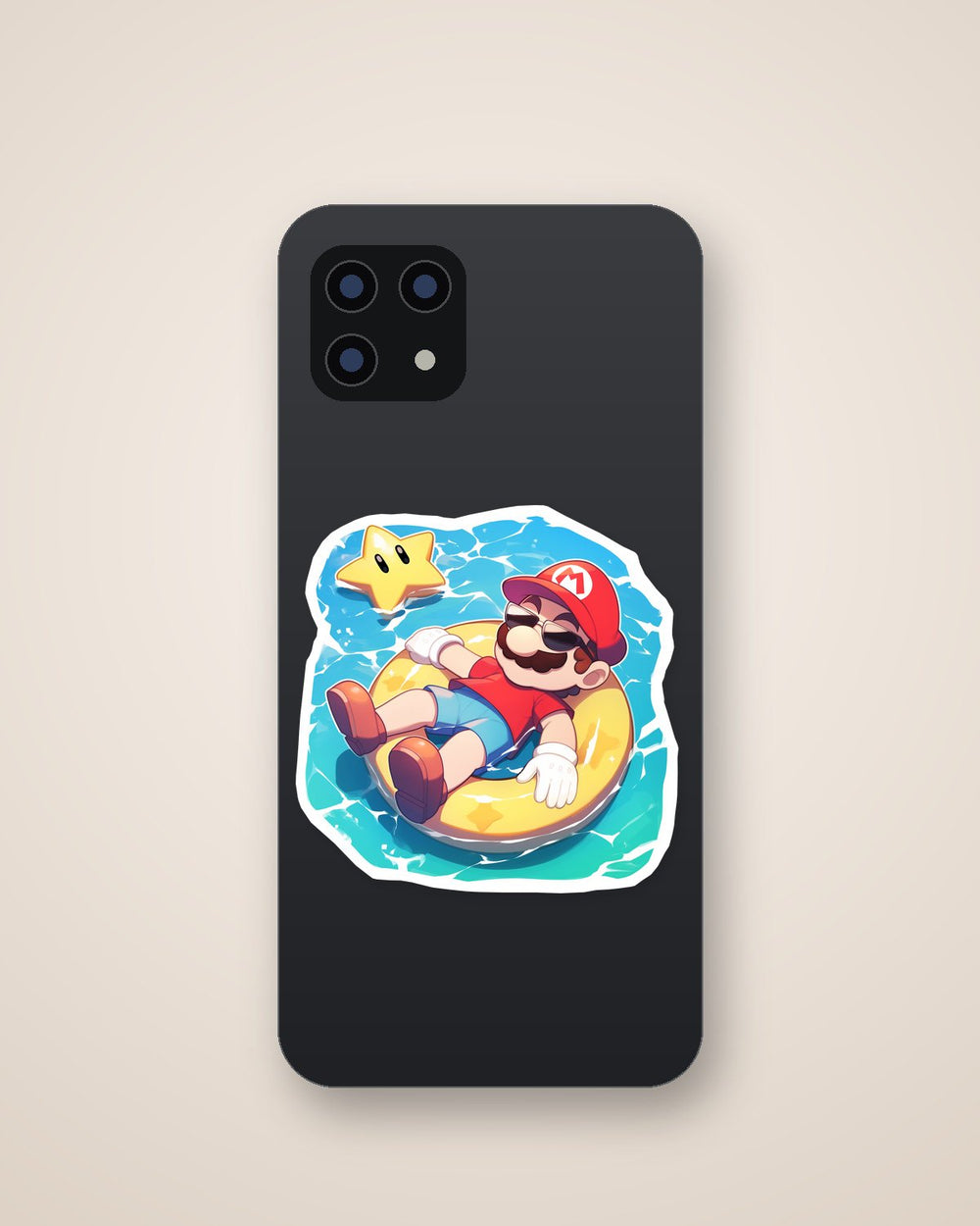 Mario Summer Floatie Pool Sticker